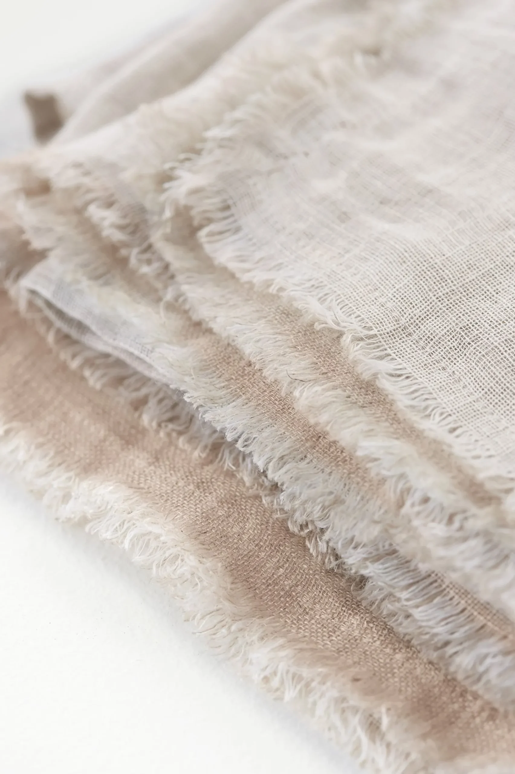 bedskirts-Soft Surroundings Adrina Reversible Bedskirt White/Natural