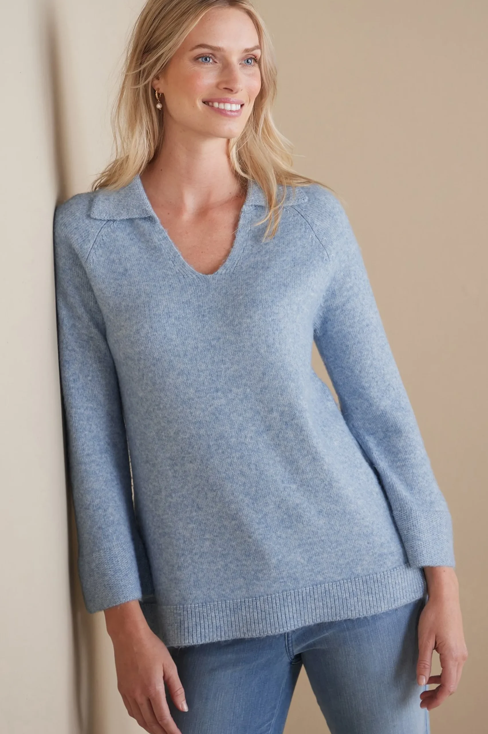 Into The Blues|Everyday Styles-Soft Surroundings Alice Sweater Light Heather Grey