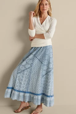 Wear Now Styles|three quarter length-Soft Surroundings Alondra Knit Top Ivory Pearl