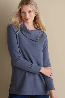 Into The Blues|Everyday Styles-Soft Surroundings Angie Tunic Cabernet Heather