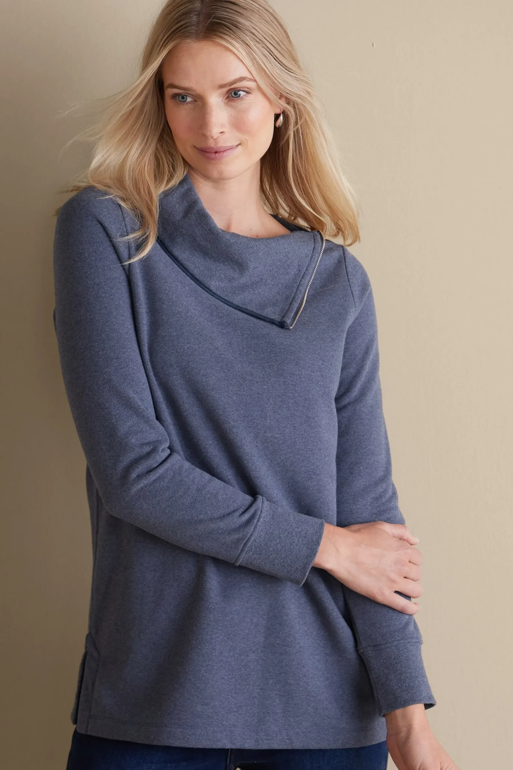 Into The Blues|Everyday Styles-Soft Surroundings Angie Tunic Cabernet Heather