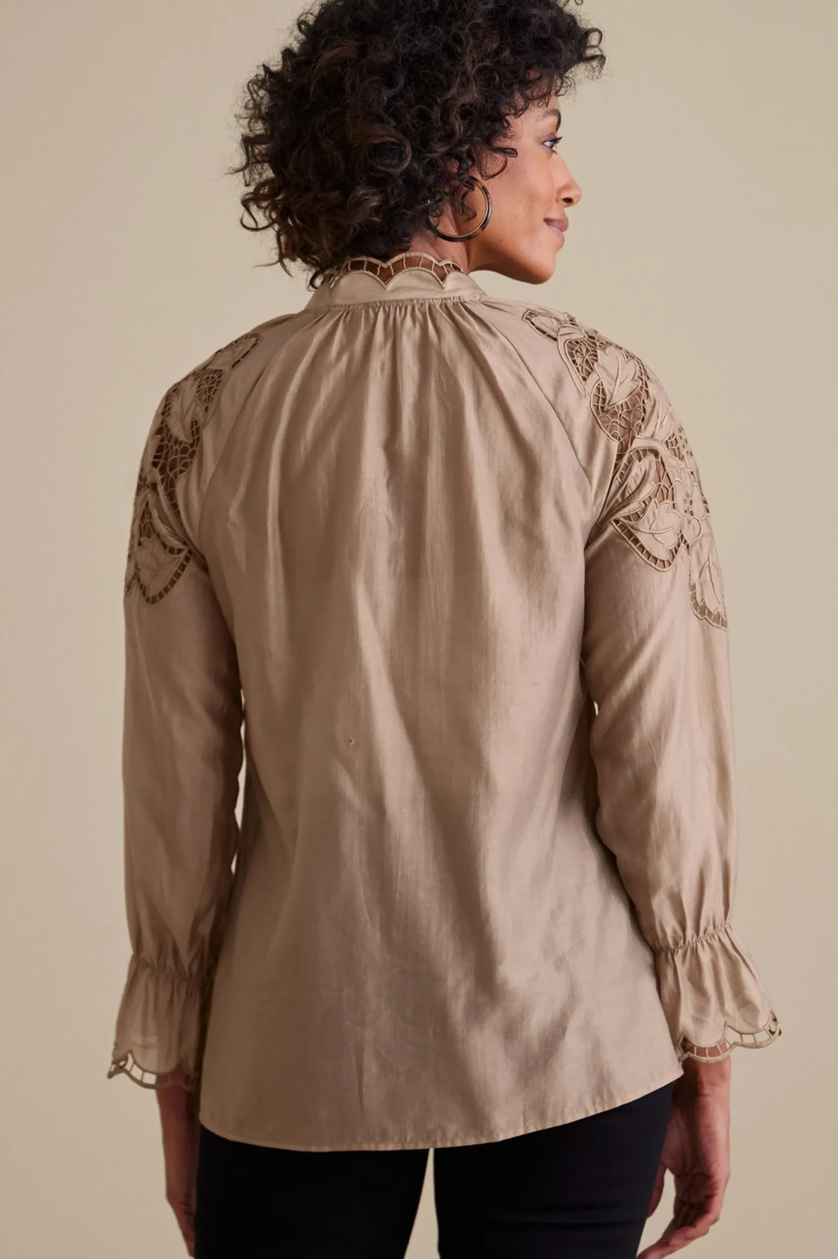 Feminine Flourish|Global Artistry-Soft Surroundings Anthos Top & Tank Stone Grey