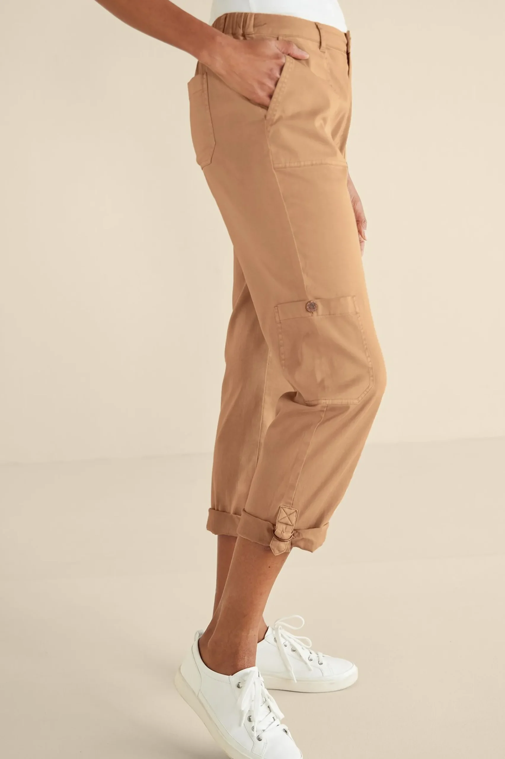 Vacation Shop|Wear Now Styles-Soft Surroundings Antigua Convertible Crop Pants Agave Green