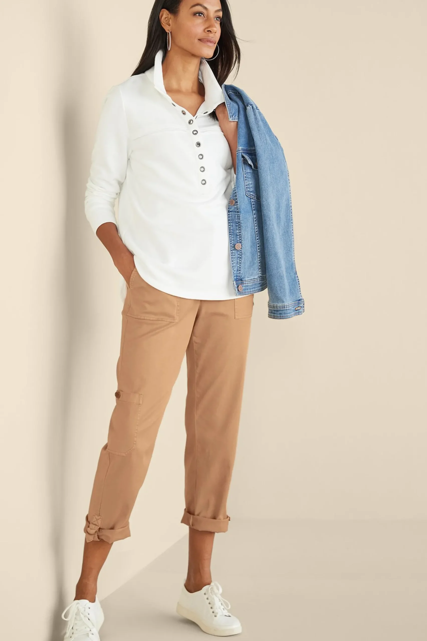Vacation Shop|Wear Now Styles-Soft Surroundings Antigua Convertible Crop Pants Agave Green