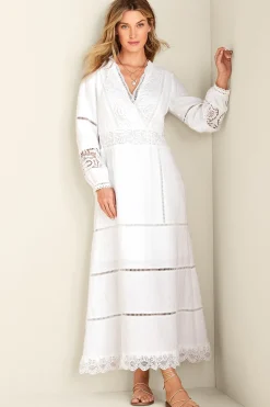 Feminine Flourish|Global Artistry-Soft Surroundings Araminta Dress White