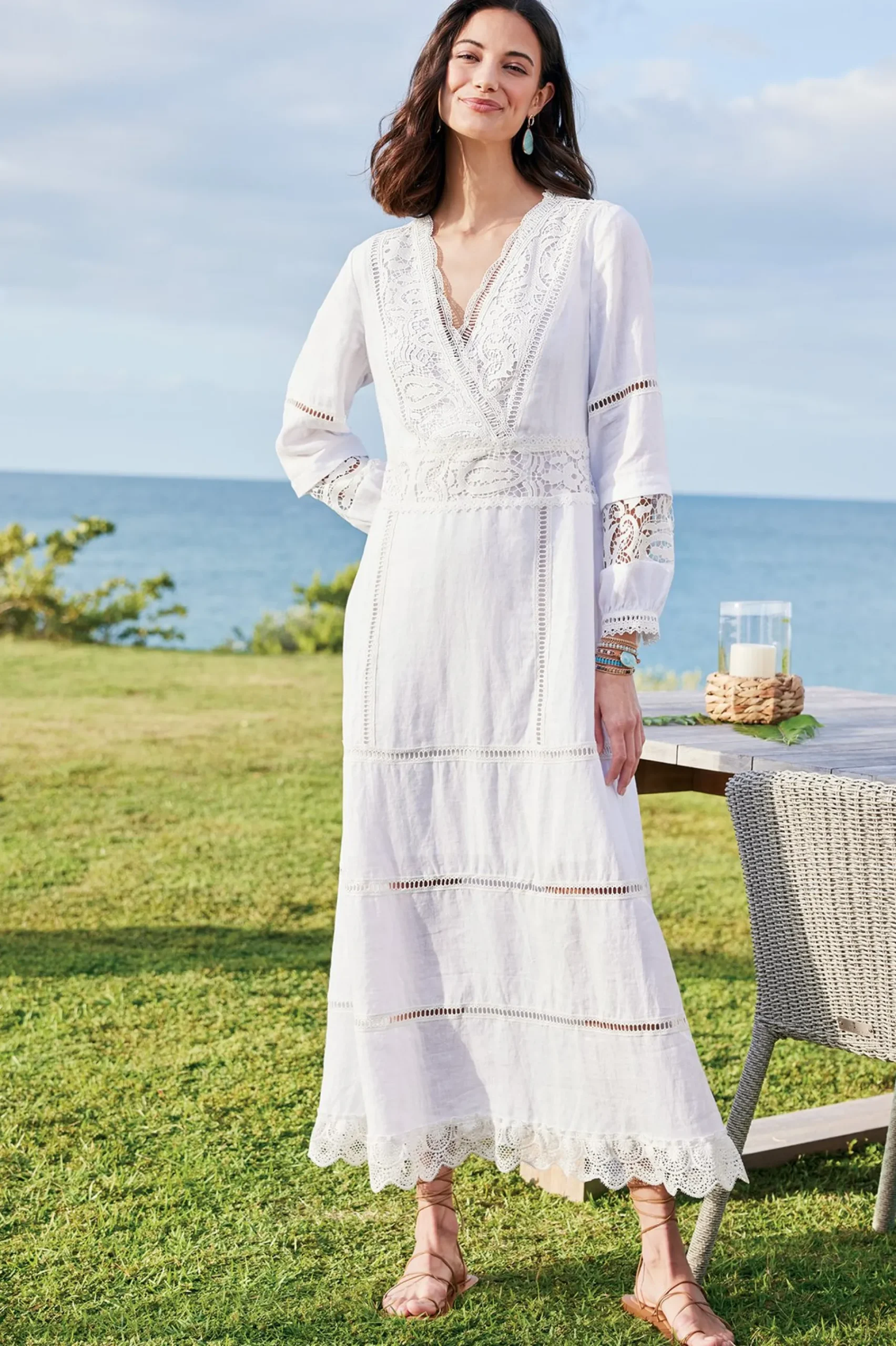 Feminine Flourish|Global Artistry-Soft Surroundings Araminta Dress White