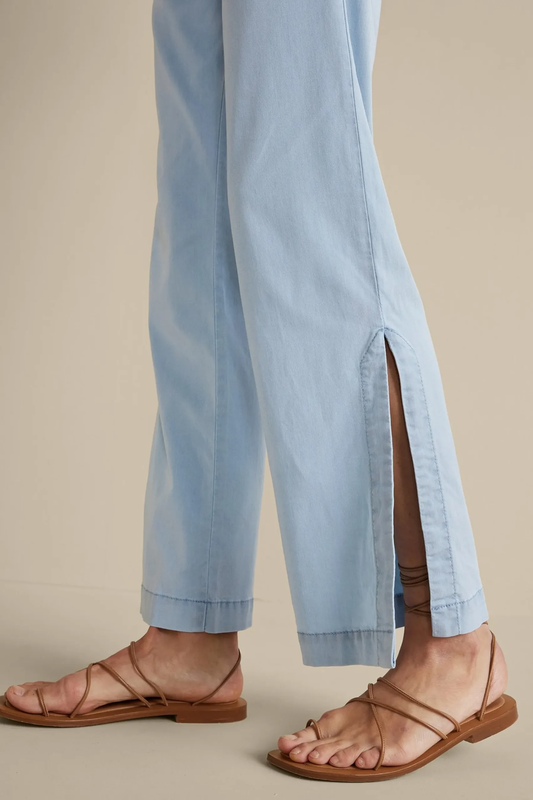 Vacation Shop|Wear Now Styles-Soft Surroundings Arcadia Wide Leg Pants Light Chambray