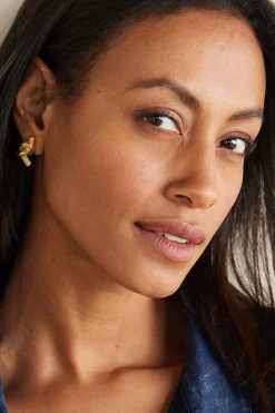 Earrings|earrings-Soft Surroundings Ashley Knot Earring Gold