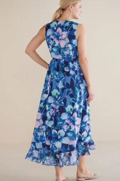patterned|maxi-Soft Surroundings Ashlyn Maxi Dress Purple Floral