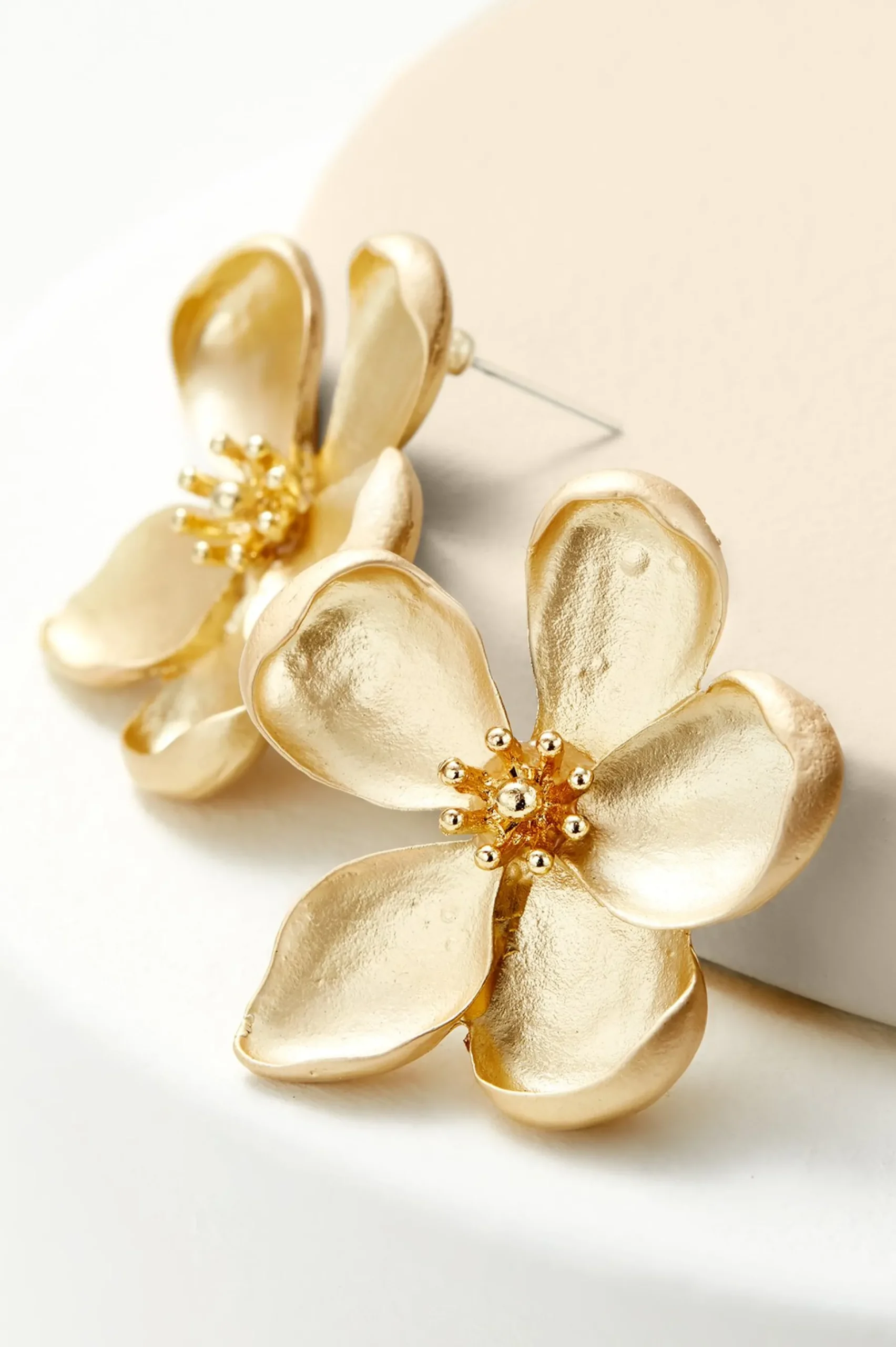 Earrings|earrings-Soft Surroundings Aurora Flower Earring Gold