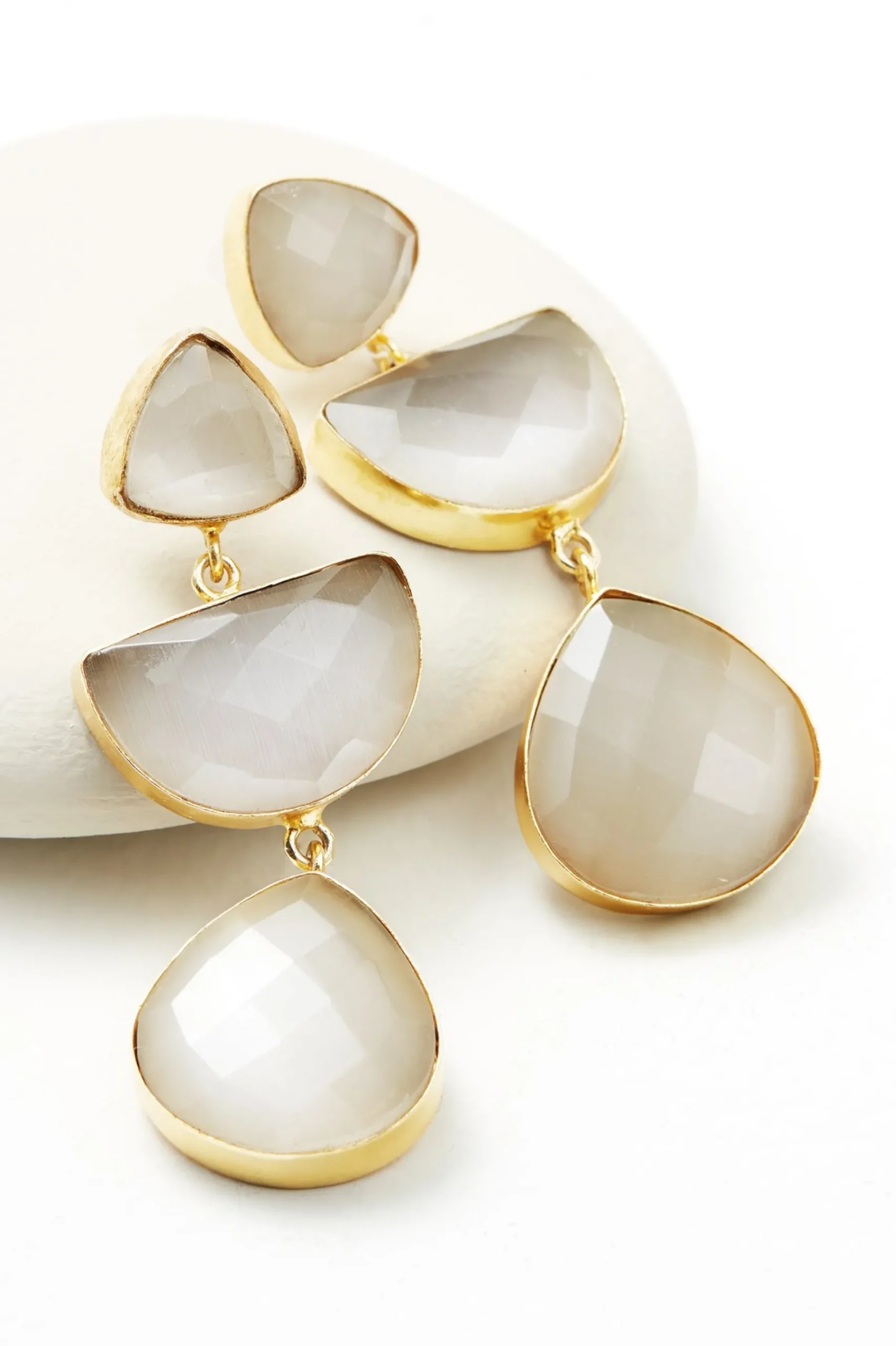 Earrings|earrings-Soft Surroundings Aurora Tiered Earring Rose