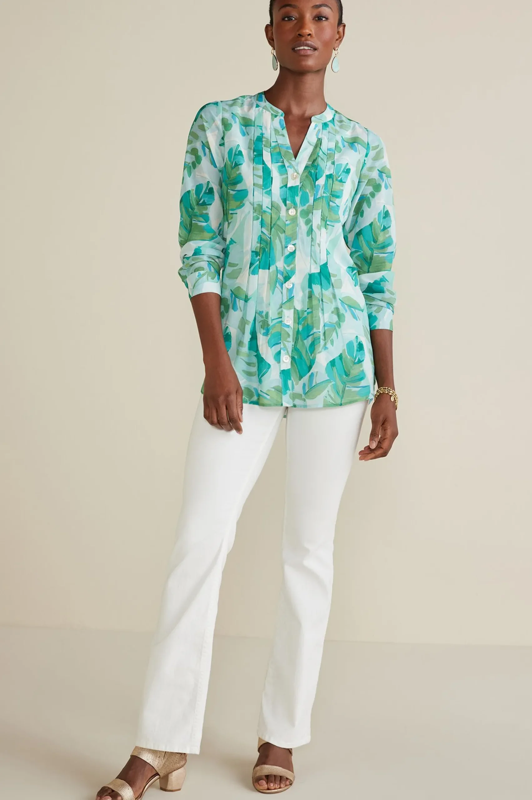 Feminine Flourish|Vacation Shop-Soft Surroundings Baroque Top & Cami Multi Floral
