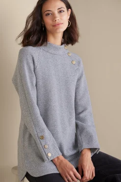 Everyday Styles|long sleeve-Soft Surroundings Brooke Tunic Black/White Combo