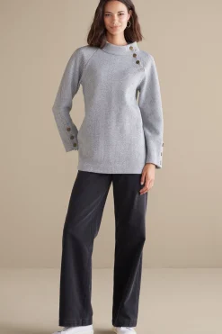 Everyday Styles|long sleeve-Soft Surroundings Brooke Tunic Black/White Combo