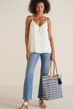 Everyday Styles|sleeveless-Soft Surroundings Callie Cami White
