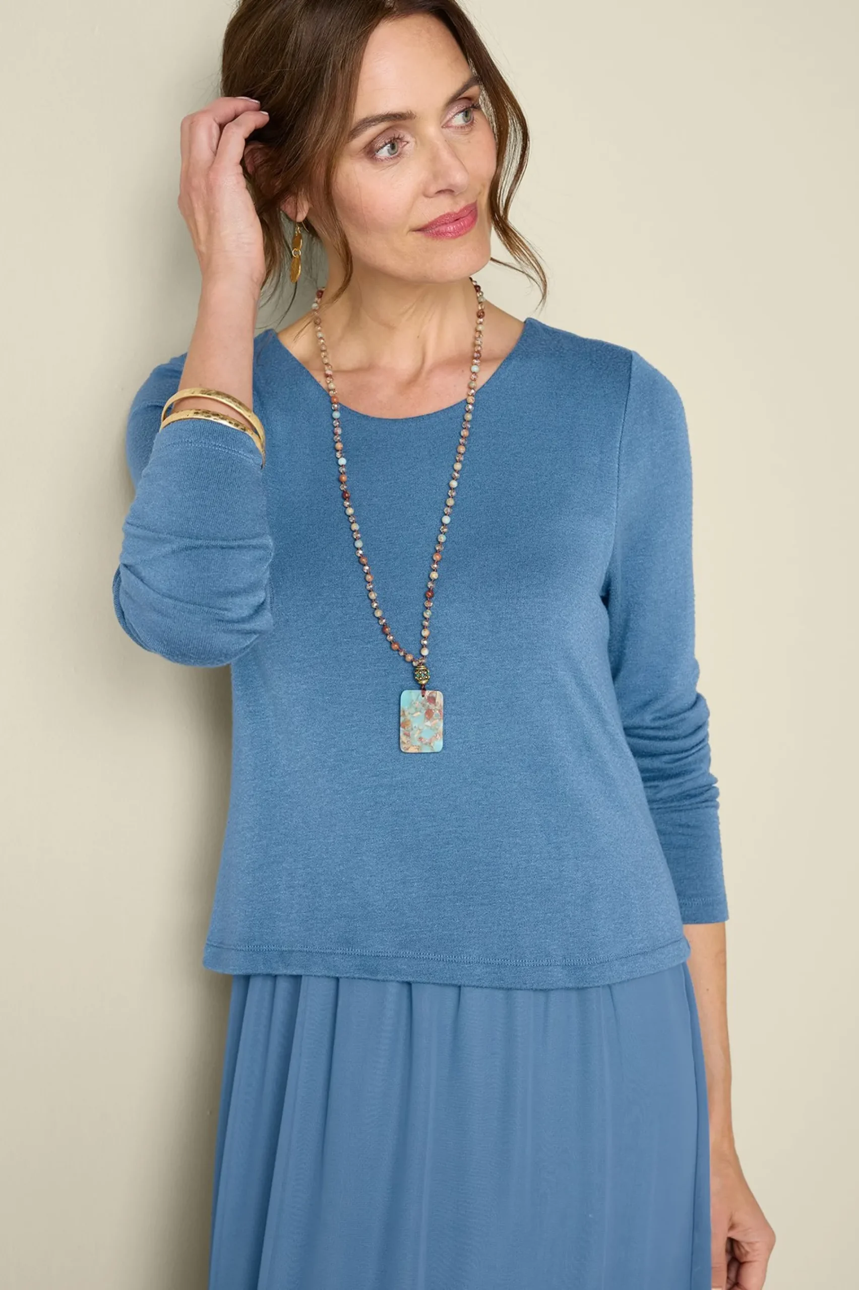 solids|maxi-Soft Surroundings Cassie Dress Cabernet