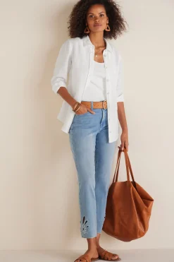 leggings|crop-Soft Surroundings Catalina Jeans Everwash
