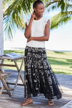 Sweaters & Cardigans|sleeveless-Soft Surroundings Celina Flutter Sleeve Sweater Ivory Pearl