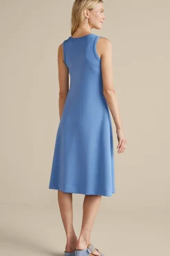 Into The Blues|Vacation Shop-Soft Surroundings Ceri Knit Midi Dress Black