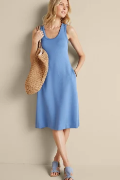 Into The Blues|Vacation Shop-Soft Surroundings Ceri Knit Midi Dress Black