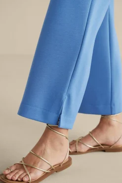 Into The Blues|full length-Soft Surroundings Ceri Knit Wide-Leg Pants Black
