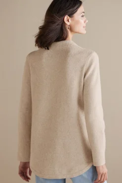 Sweaters & Cardigans-Soft Surroundings Charisse Cardigan Feather Heather