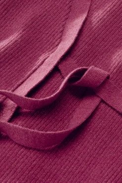 Sweaters & Cardigans|long sleeve-Soft Surroundings Clare Wrap Sweater Dark Fuchsia