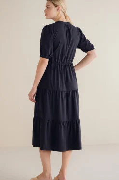 solids|mid-length-Soft Surroundings Claudia Midi Dress Black