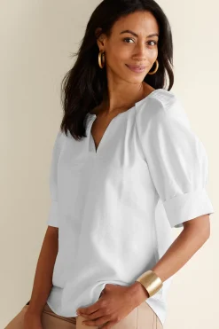 Vacation Shop|pullovers-Soft Surroundings Cusco Pullover White