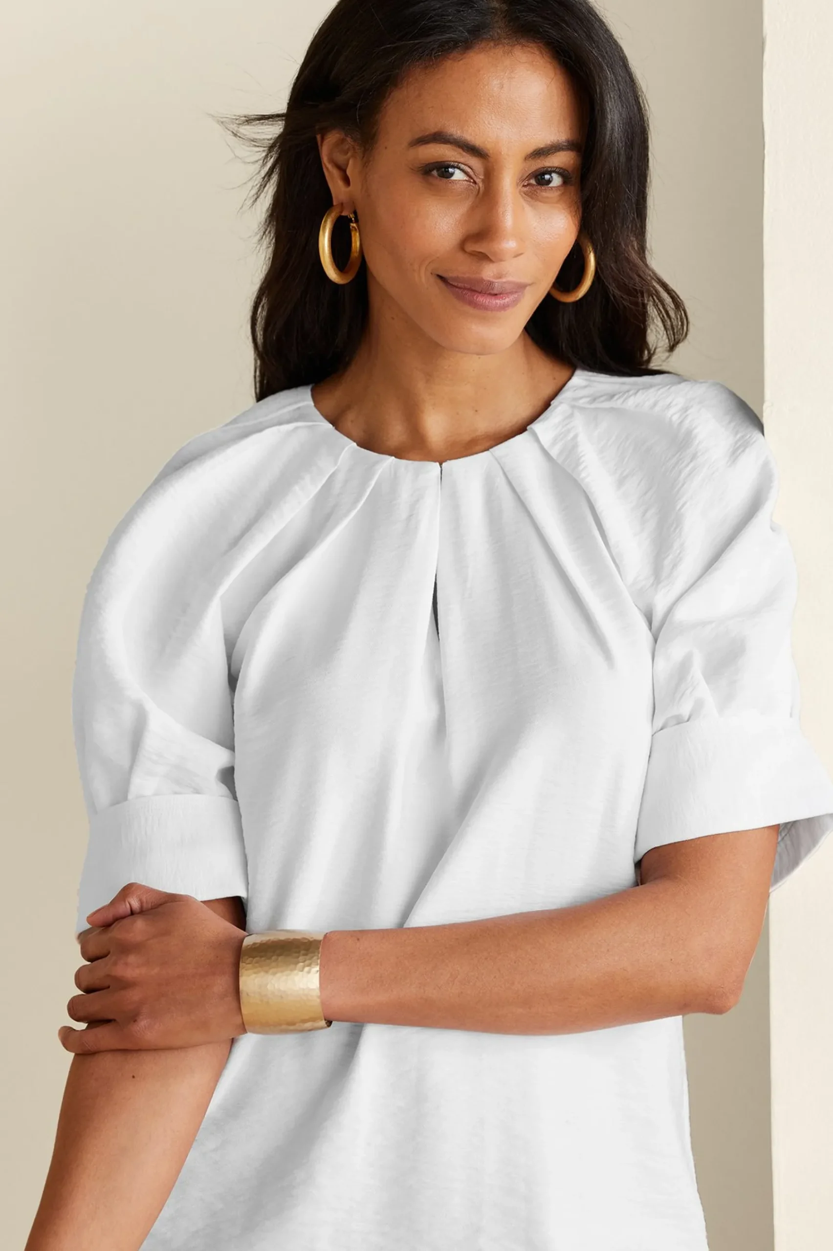 Vacation Shop|pullovers-Soft Surroundings Cusco Pullover White