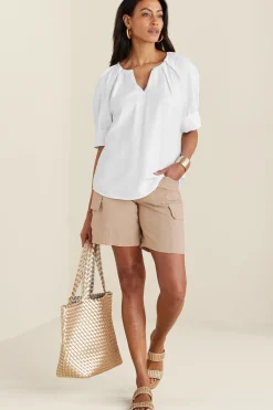 Vacation Shop|pullovers-Soft Surroundings Cusco Pullover White