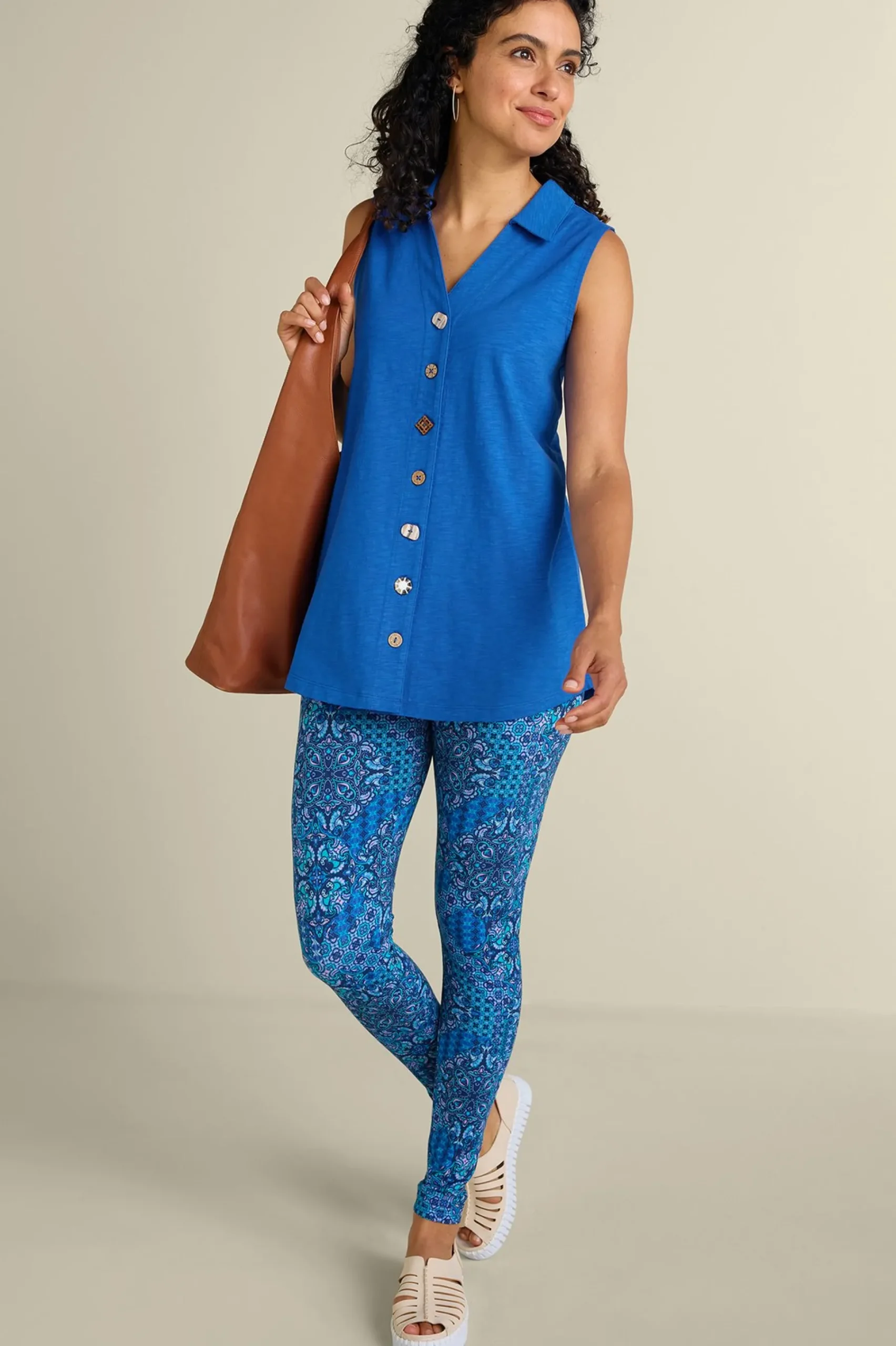 sleeveless|shirts-Soft Surroundings Danielle Sleeveless Tunic Black
