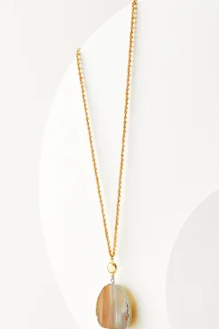 Necklaces|necklaces-Soft Surroundings Eliana Pendant Necklace Taupe