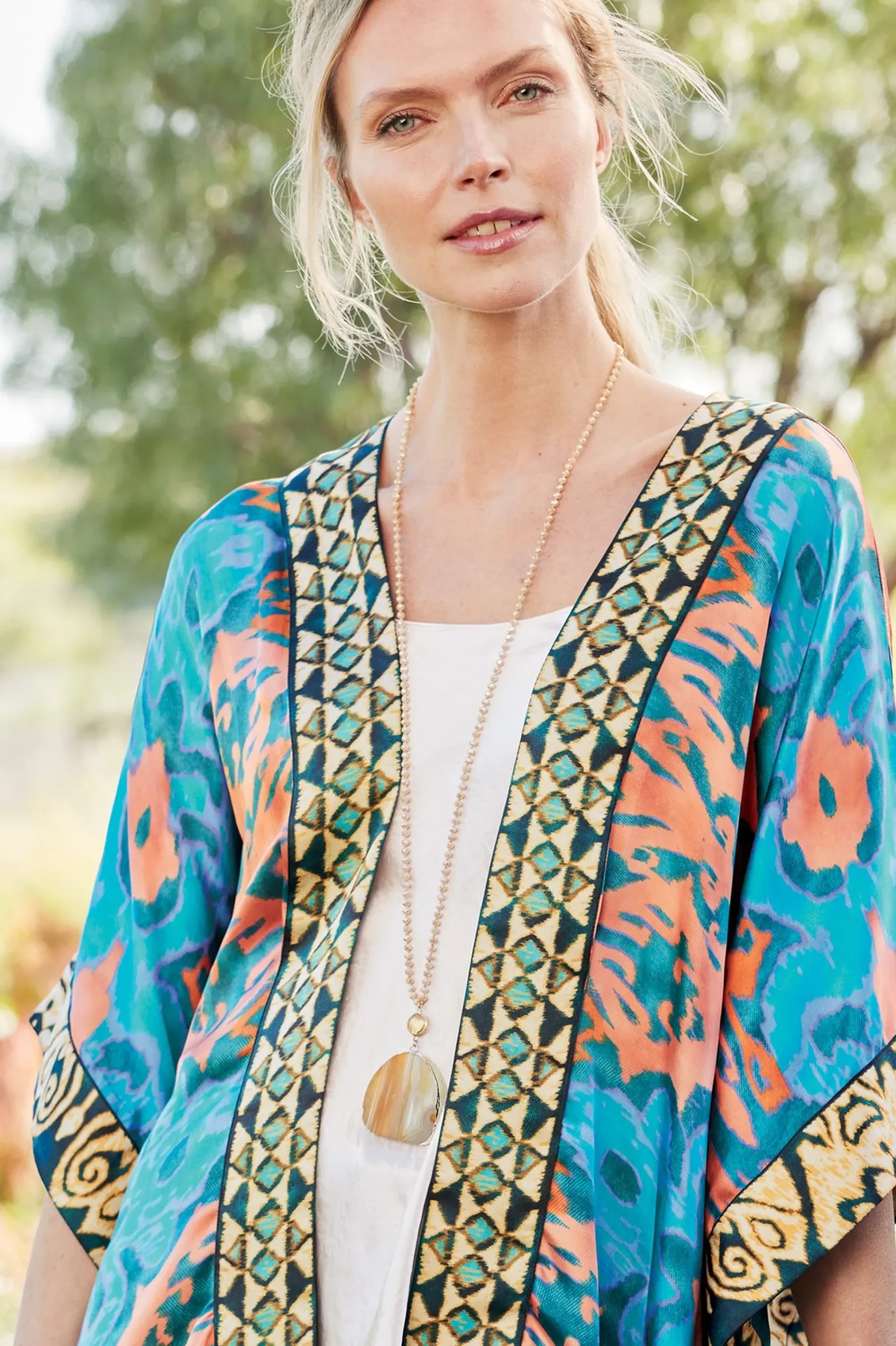 Necklaces|necklaces-Soft Surroundings Eliana Pendant Necklace Taupe