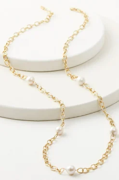 Necklaces|necklaces-Soft Surroundings Estella Pearl Necklace Pearl/Silver