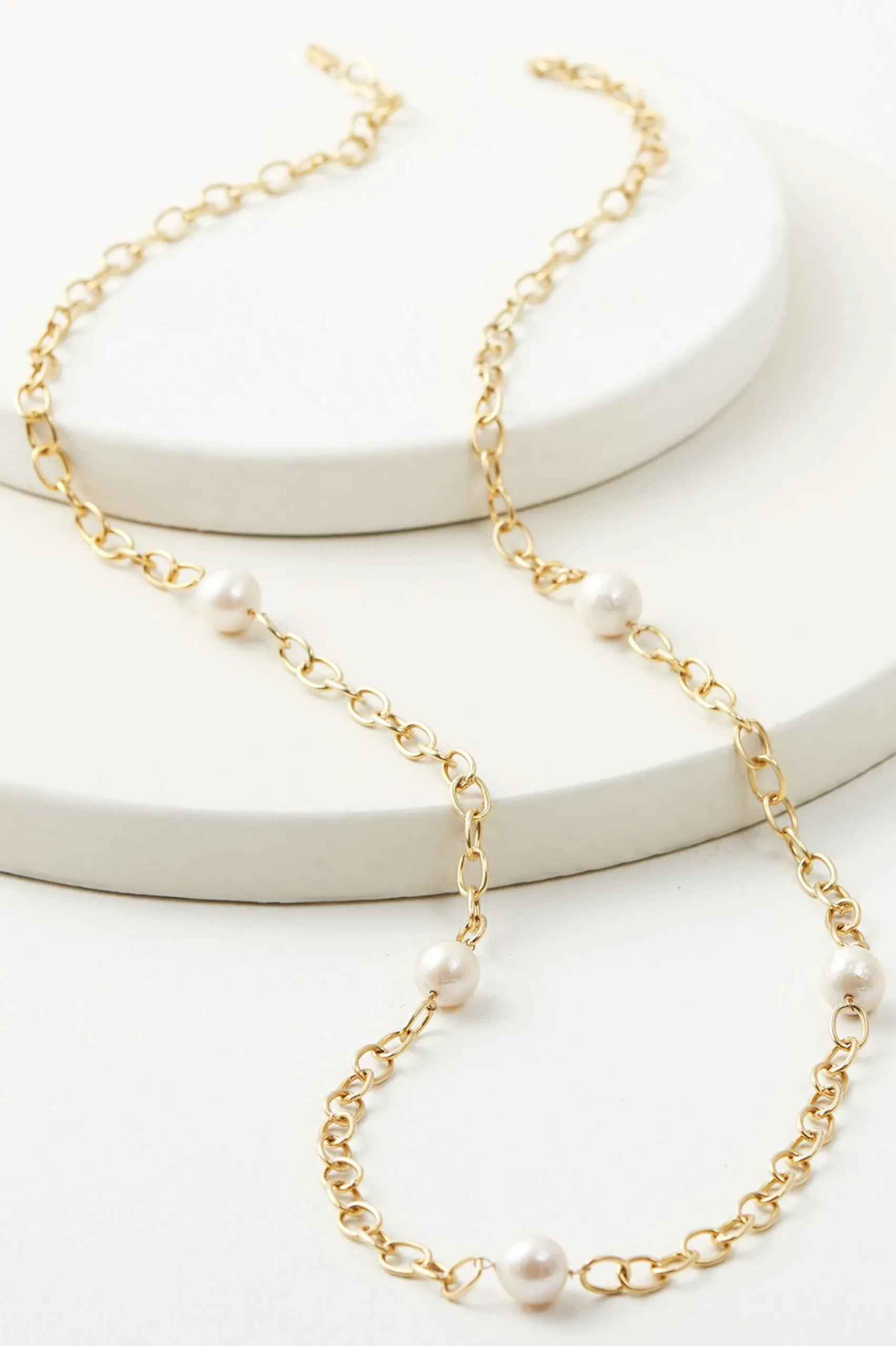 Necklaces|necklaces-Soft Surroundings Estella Pearl Necklace Pearl/Silver