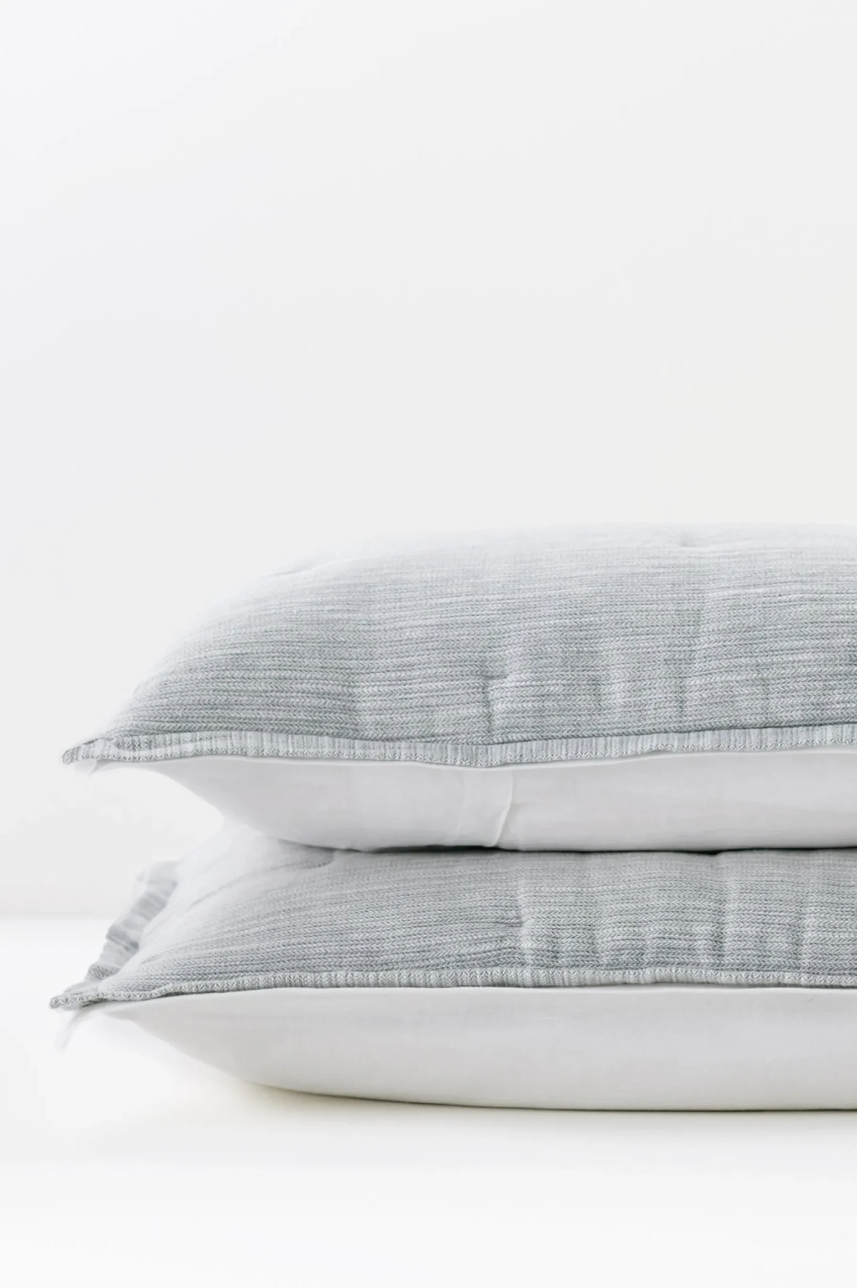 pillowcases & shams-Soft Surroundings Evie Textured Sham Silver Sea