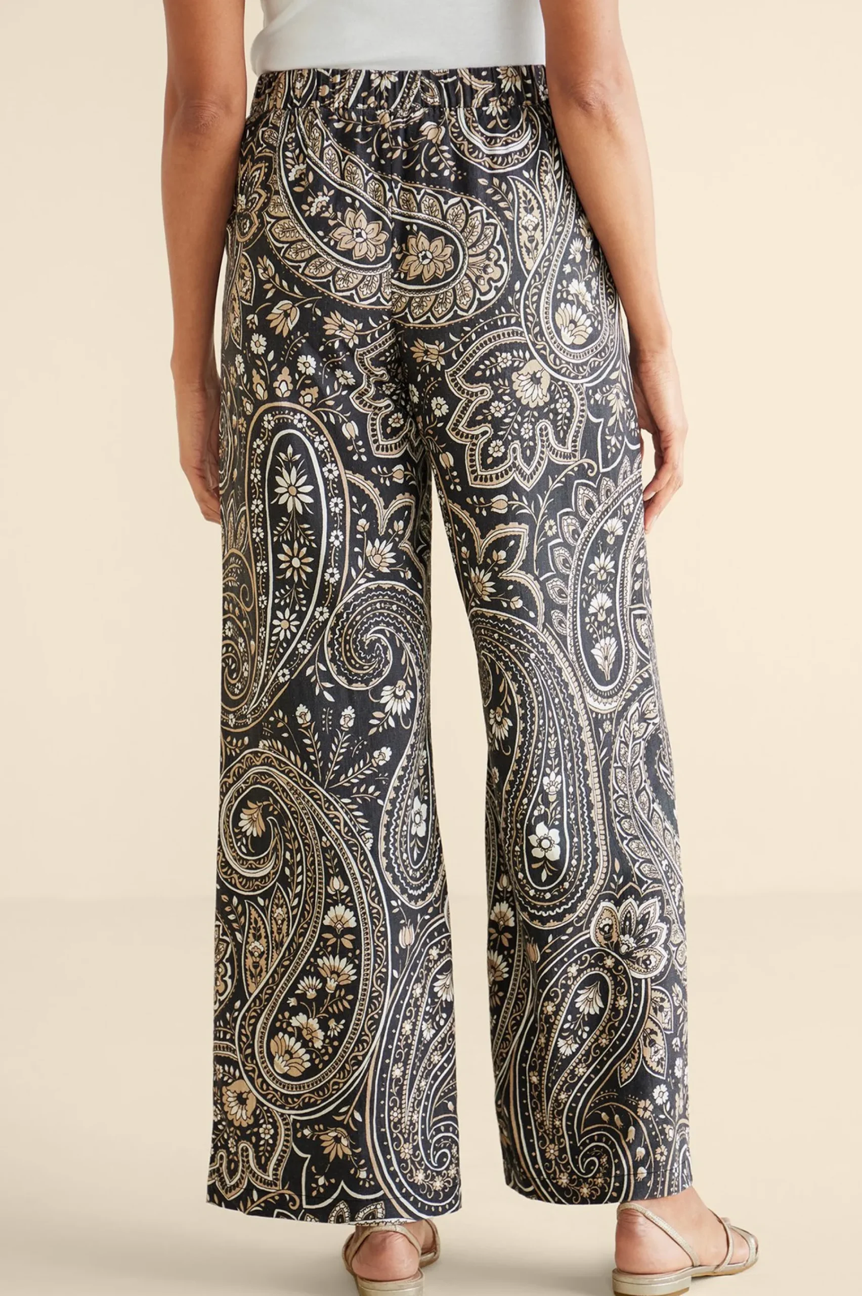 Vacation Shop|full length-Soft Surroundings Fleur Pants Global Paisley