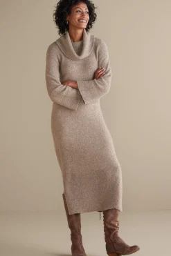 Feminine Flourish|Everyday Styles-Soft Surroundings Frances Dress Light Brown