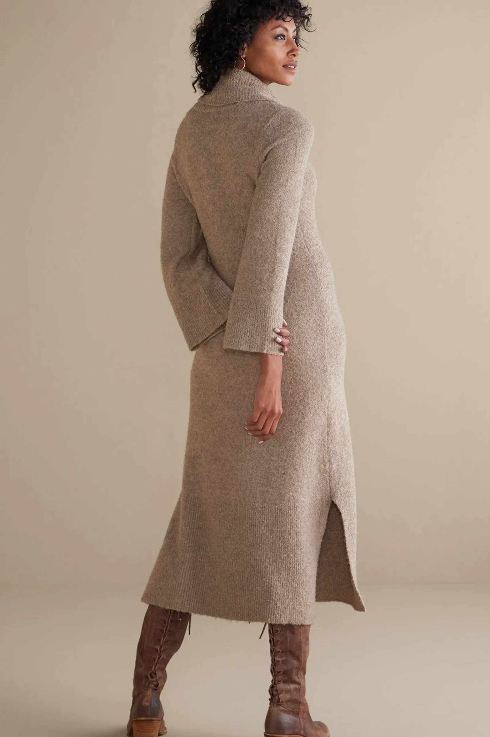 Feminine Flourish|Everyday Styles-Soft Surroundings Frances Dress Light Brown