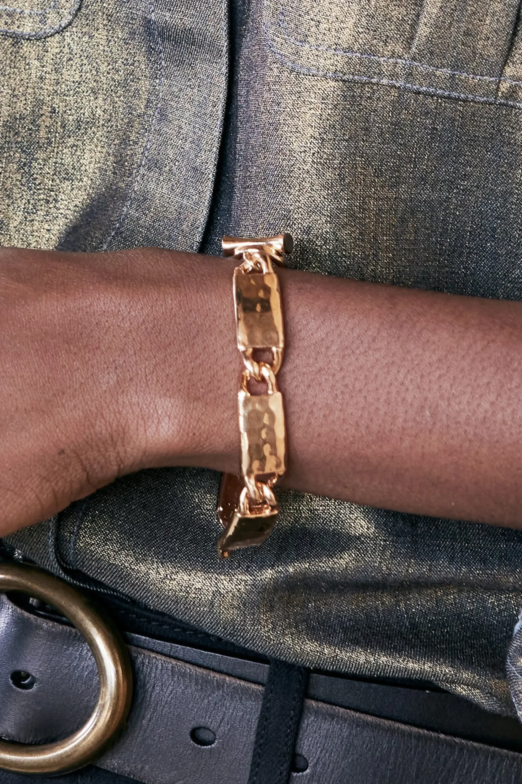 Bracelets|bracelets-Soft Surroundings Francesca Small Toggle Bracelet Silver