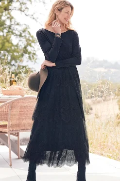 between season|forever favorites-Soft Surroundings Frederica Dress Black