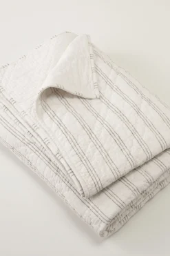 quilts, coverlets & duvet covers-Soft Surroundings Grayson Cotton Quilt Ivory