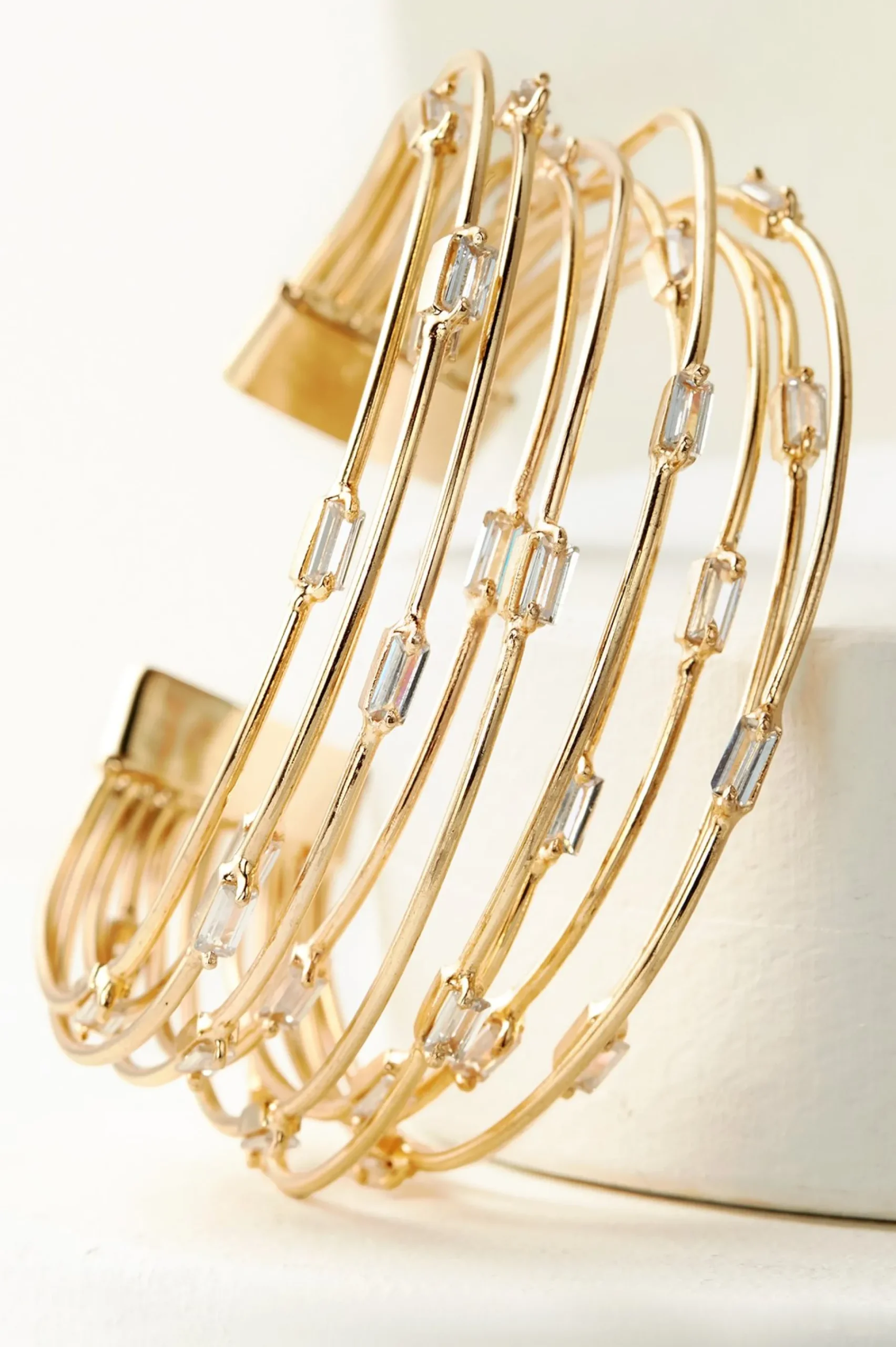 Bracelets|bracelets-Soft Surroundings Gretta Gem Cuff Gold