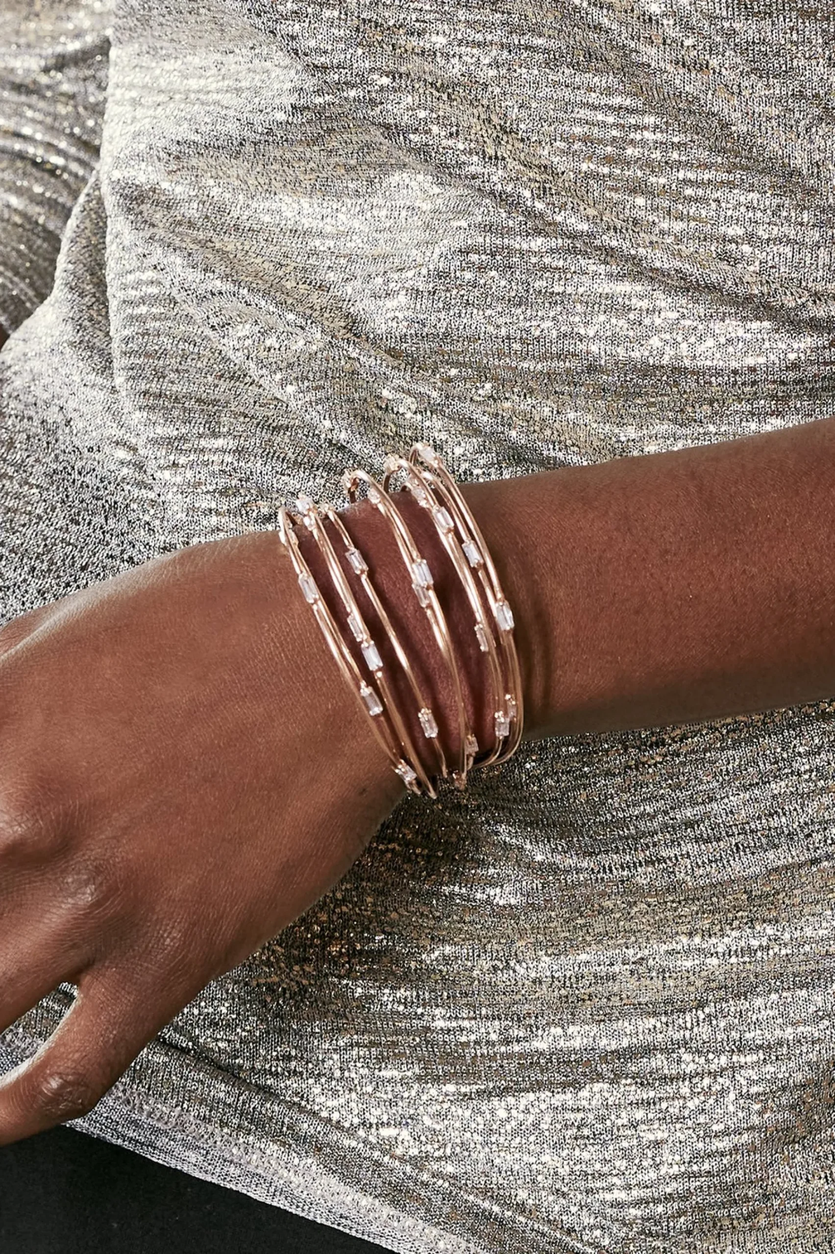 Bracelets|bracelets-Soft Surroundings Gretta Gem Cuff Gold