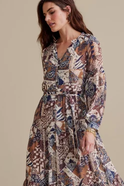 Feminine Flourish|between season-Soft Surroundings Hailey Dress Multi Patchwork
