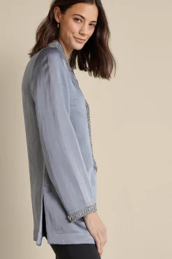 Global Artistry|long sleeve-Soft Surroundings Icon Colette Tunic Moroccan Embellishment
