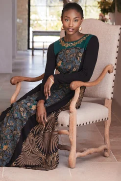 Global Artistry|forever favorites-Soft Surroundings Icon Sultana Dress Tribal/Floral Multi