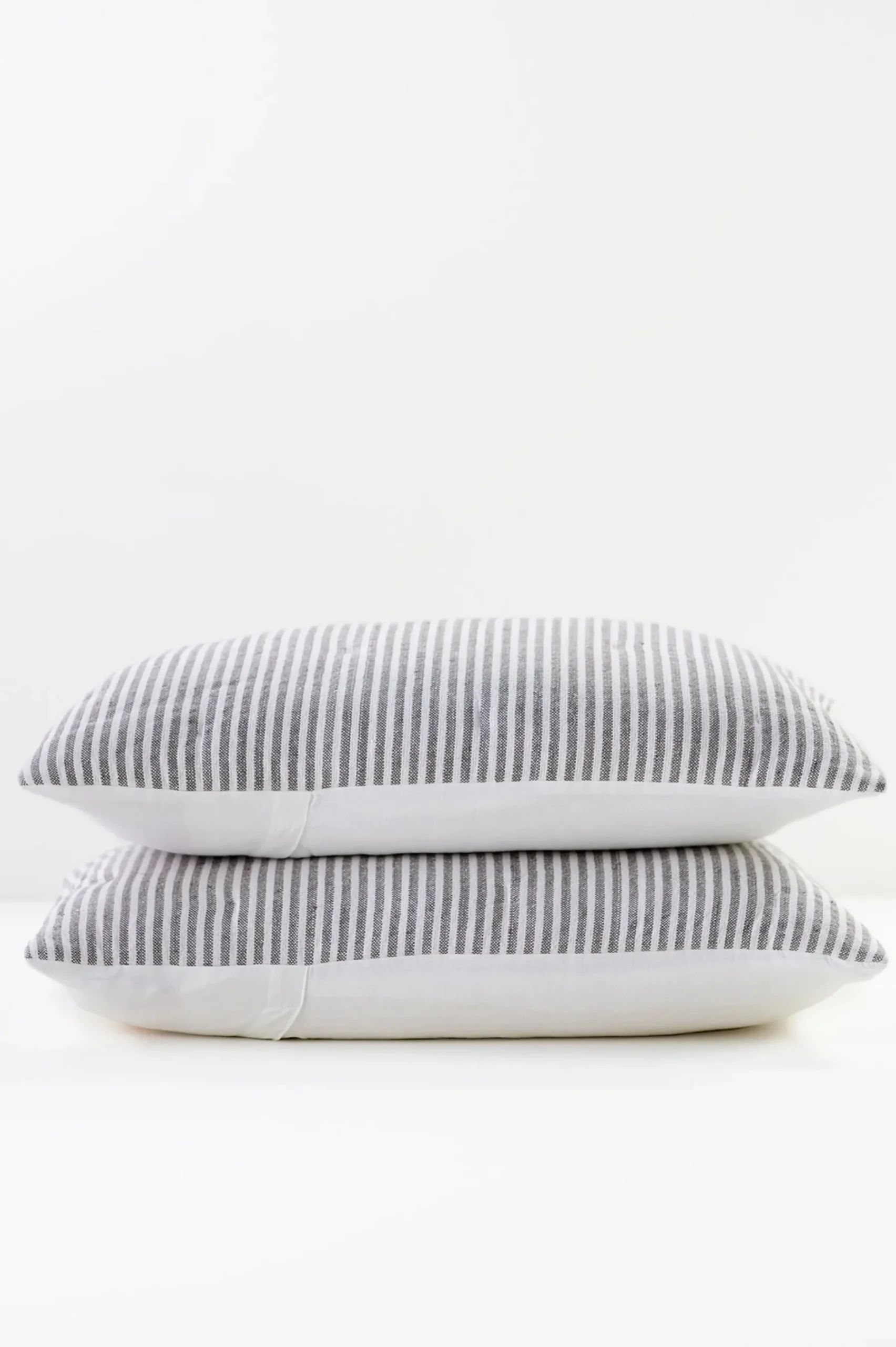 pillowcases & shams-Soft Surroundings Isabelline Stripe Sham Grey