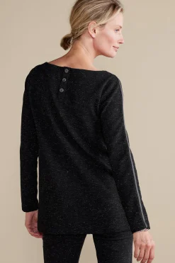 long sleeve|pullovers-Soft Surroundings Janae Top Black